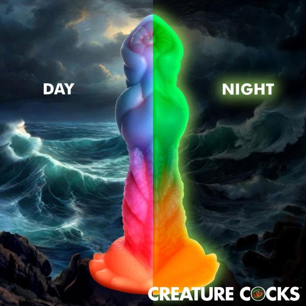 Creature Cocks Aqua-Cock Glow-in-the-Dark Dildo