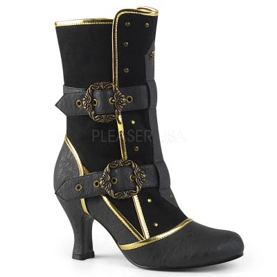 3 inches Heel Round Toe Ankle Boot Side Zip