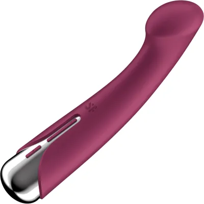 Satisfyer Spinning G Spot 1 Rechargeable Waterproof Silicone G Spot Vibrator Red