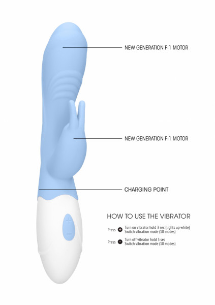 Rabbit Vibrator - Juicy - Blue - Best Vibrator