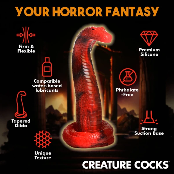 Creature Cocks - King Cobra Silicone Dildo