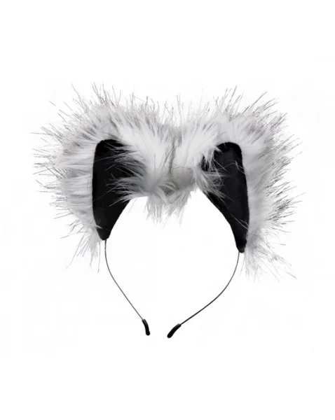 Tailz Grey Wolf Tail & Ears Set - 23.5 Inch