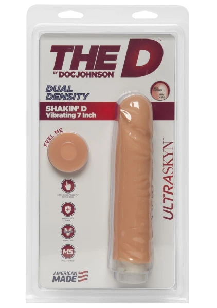 The D 7 inch Vibrating Shakin D - Caramel