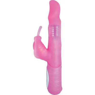 Magic Butterfly Flutter Silicone Vibrator Waterproof Pink 6 Inches