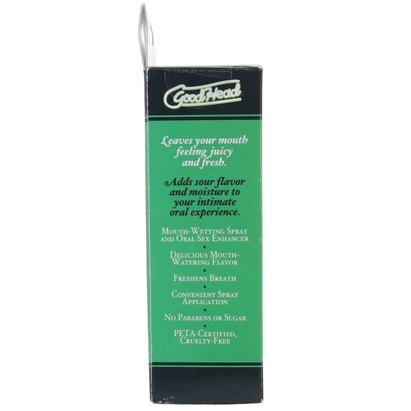 GoodHead Juicy Head Sours Dry Mouth Spray 2 oz By Doc Johnson - Sour Watermelon