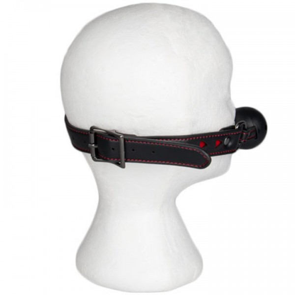 Bondara Faux Leather Heart Vented Ball Gag — image 5 of 5