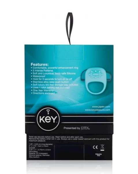 Halo Vibrating Cock Ring - Blue