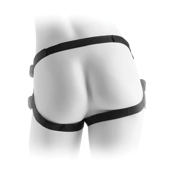 Fetish Fantasy Series Vibrating Plush Harness - Black — image 17 of 18