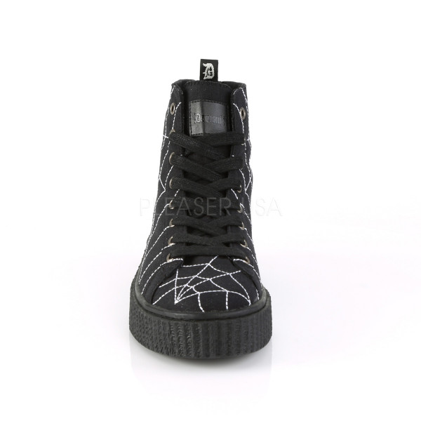 1 1/2 inches PF Round Toe Lace-Up Front High Top Creeper Sneaker — image 10 of 16