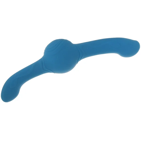 Revolution Tsunami Shaking Thrusting Silicone Dual Stimulator With Remote By NS Novelties - Teal