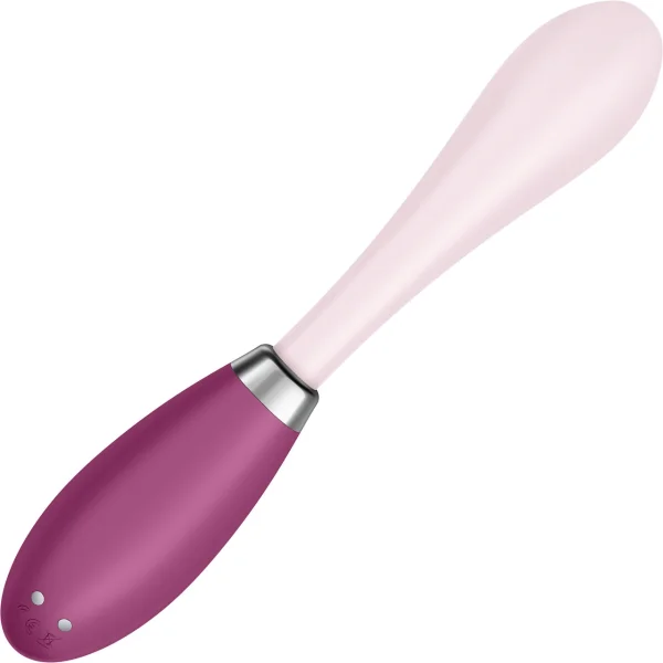 Satisfyer G-Spot Flex 3 Silicone Rechargeable Waterproof 12-Function G-Spot Vibrator - Red