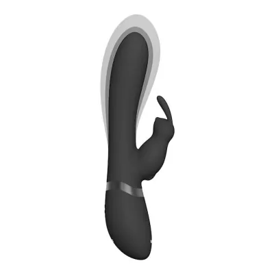 Taka Inflatable Vibrating Rabbit Black 8 4 Inch