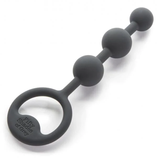Carnal Bliss Silicone Pleasure Beads - Black