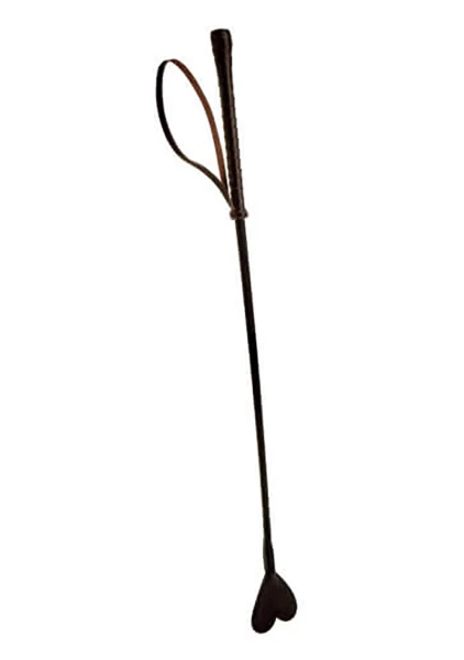 Bound Nubuck Leather Riding Crop