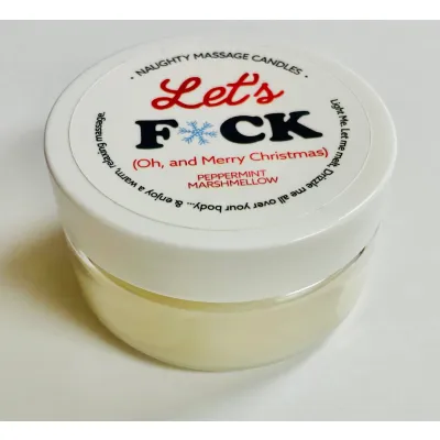 Let s Fuck Massage Candle Peppermint Marshmallow 1 7 Oz