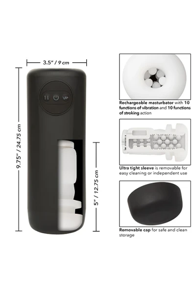 California Exotic Optimum Power 9.75" Vibrating & Thrusting Masturbator