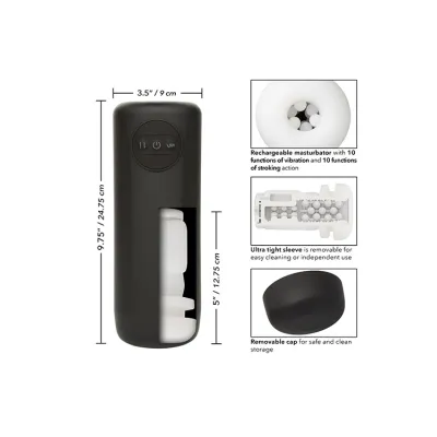 California Exotic Optimum Power 9 75 Vibrating Thrusting Masturbator