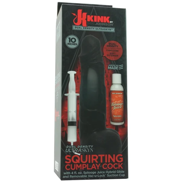 Kink - Wet Works - 10 Inch Dual Density Ultraskyn Squirting Cumplay Cock With Removable Vac-U-Lock Suction Cup