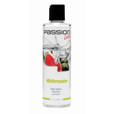 Passion Licks Water Based Flavored Lubricant 8 Oz Watermelon Watermelon 8oz
