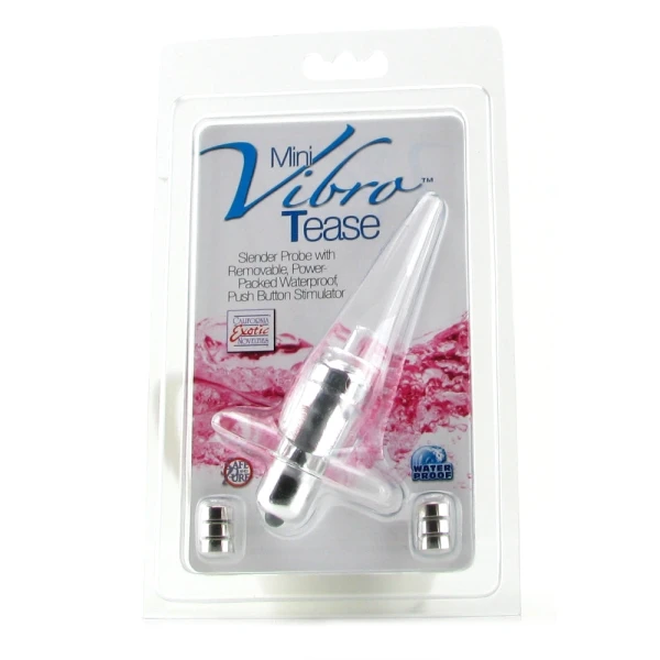 Mini Vibro Tease Slender Probe - Clear