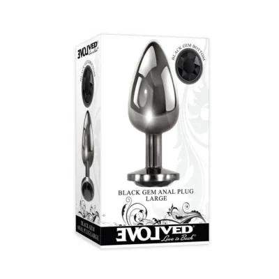 Evolved Black Gem Anal Plug Large