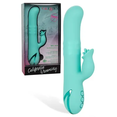 California Exotic Bel Air Bombshell Rabbit Vibrator with Clitoral Teaser