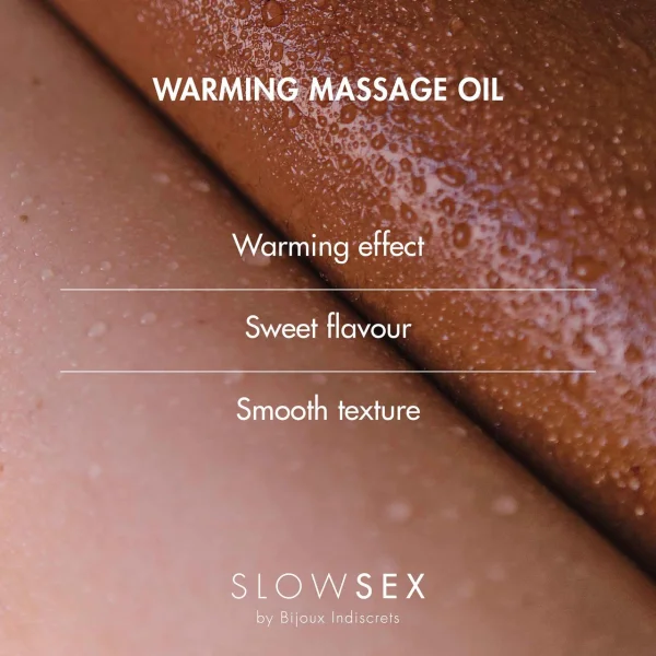 Slow Sex Warming Massage Oil By Bijoux Indiscrets - 1.69 oz