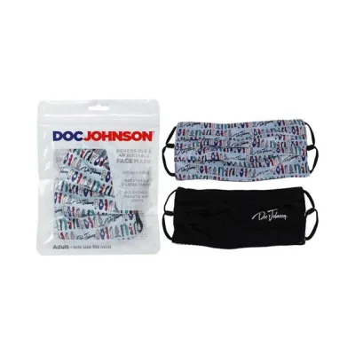 Dj Reversible Adjustable Face Mask Blue Toy Pattern