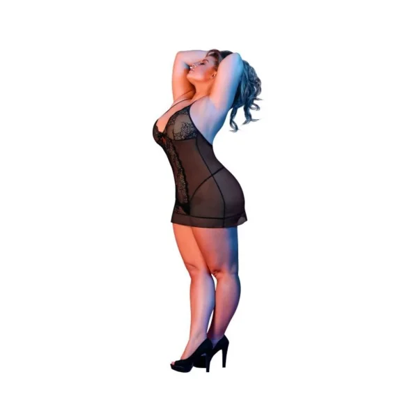 Magic Silk Sexy Time Chemise & G-set Black Queen Size — image 8 of 9