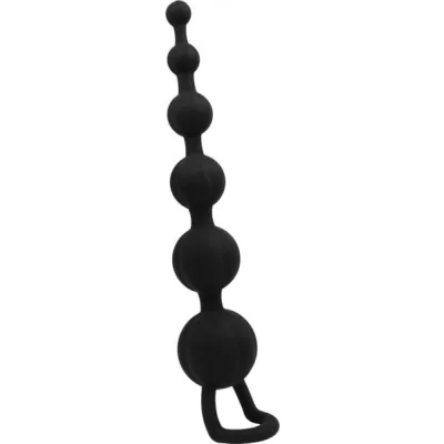 Silicone Butt Beads Black