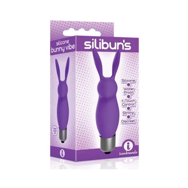 The 9's Silicone Bunny Bullet Purple — image 6 of 6