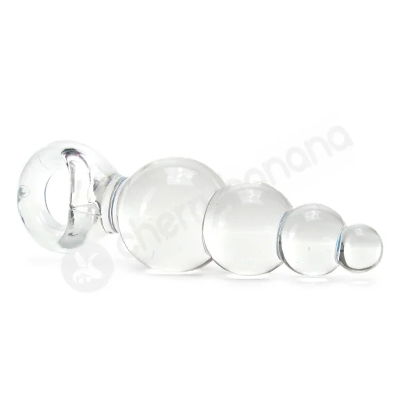 Jolie Ripples Clear Large Butt Plug