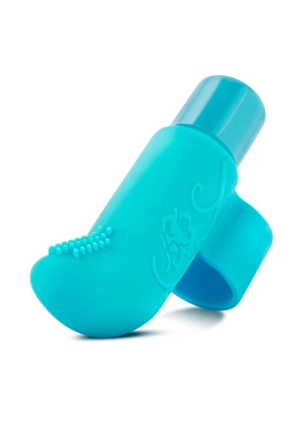 Blush Silicone Finger Vibe 7X Waterproof Blue