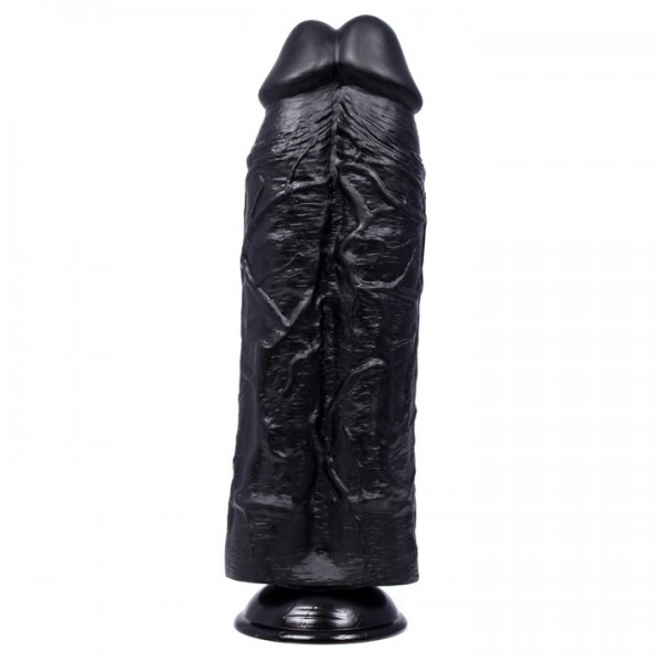 The Stunt Double Monster Black Dildo – 12 Inch