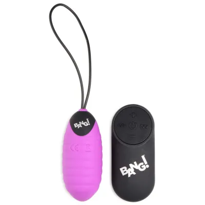 Bang 28X Ribbed Silicone Egg