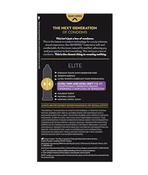 Ansell Skyn Elite Condoms 6 Pack - Black - 6pk — image 3 of 3