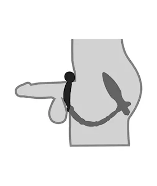 Anal Fantasy Collection Ass-kicker With Cockring - Black - 10.7 Inch — image 7 of 8
