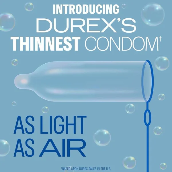 Durex Air Extra Thin Transparent Latex Condoms — image 23 of 25