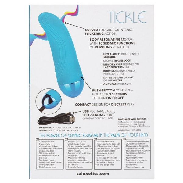 CalExotics Tremble Tickle Dual Density Silicone Massager