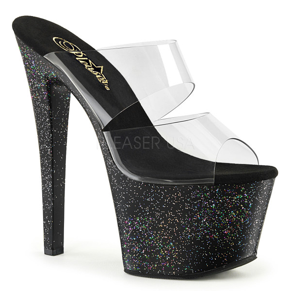 7 inches Heel, 2 3/4 inches PF Dual Band PF Slide W/Mini Glitters — image 5 of 8