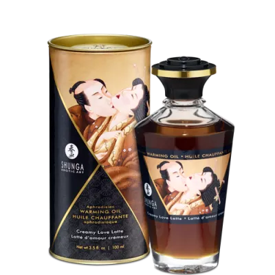 Shunga Warming Massage Oil Love Latte 3 5 fluid ounces