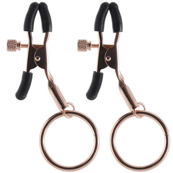 Bound Adjustable C2 Nipple Clamps By NS Novelties - Rose Gold