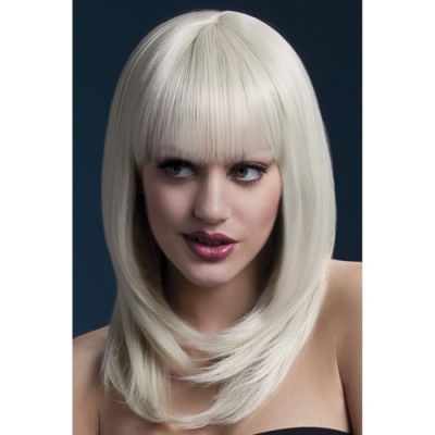 Long Wig With Fringe Blonde