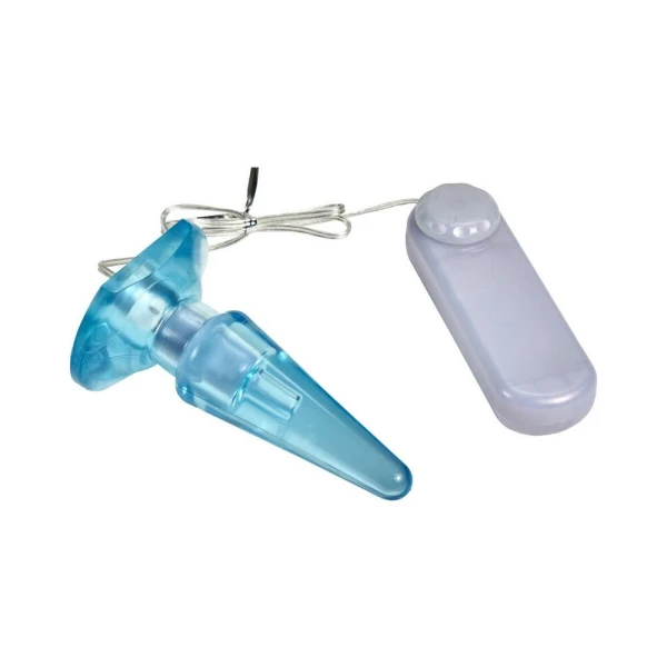 Basic Anal Pleaser Blue Vibrating Plug