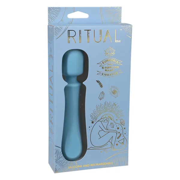 Ritual Euphoria Rechargeable Silicone Vibrating Wand by Doc Johnson