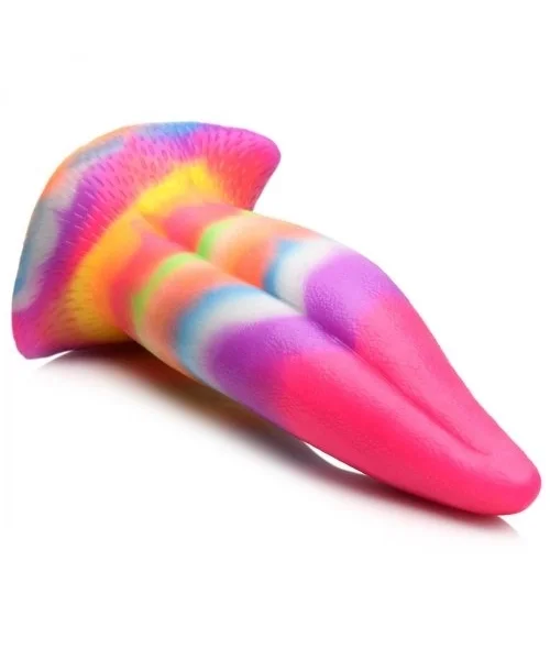 Creature Cocks - Unicorn Kiss Tongue Glow In The Dark Silicone Dildo — image 8 of 11