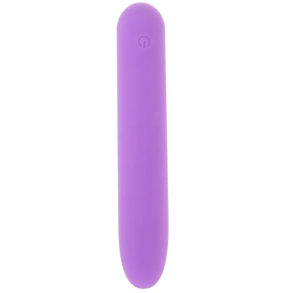 Bliss Liquid Silicone Rechargeable Waterproof Mini Vibrator - Purple