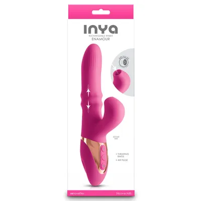 nsnovelties Enamour 9 3 Thrusting Vibrator with Sucking Clitoral Stimulator