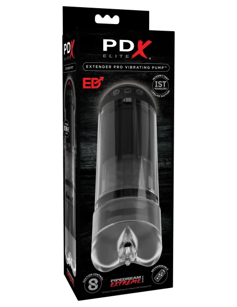 Penis Enlarging Extender Pump with Sucking and Vibrating Pussy!