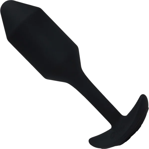b-Vibe Vibrating Snug Plug Weighted Silicone Butt Plugs with Vibration 2 Sizes